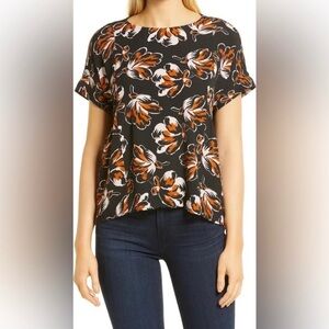 NWT Madewell Cuffed Sleeve Shirred Top Size Small❤️